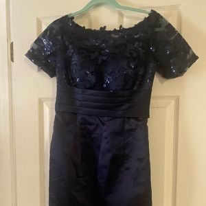 Navy T.S. Couture Dress, US 6